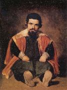 Diego Velazquez A Dwarf Sitting on the Floor painting